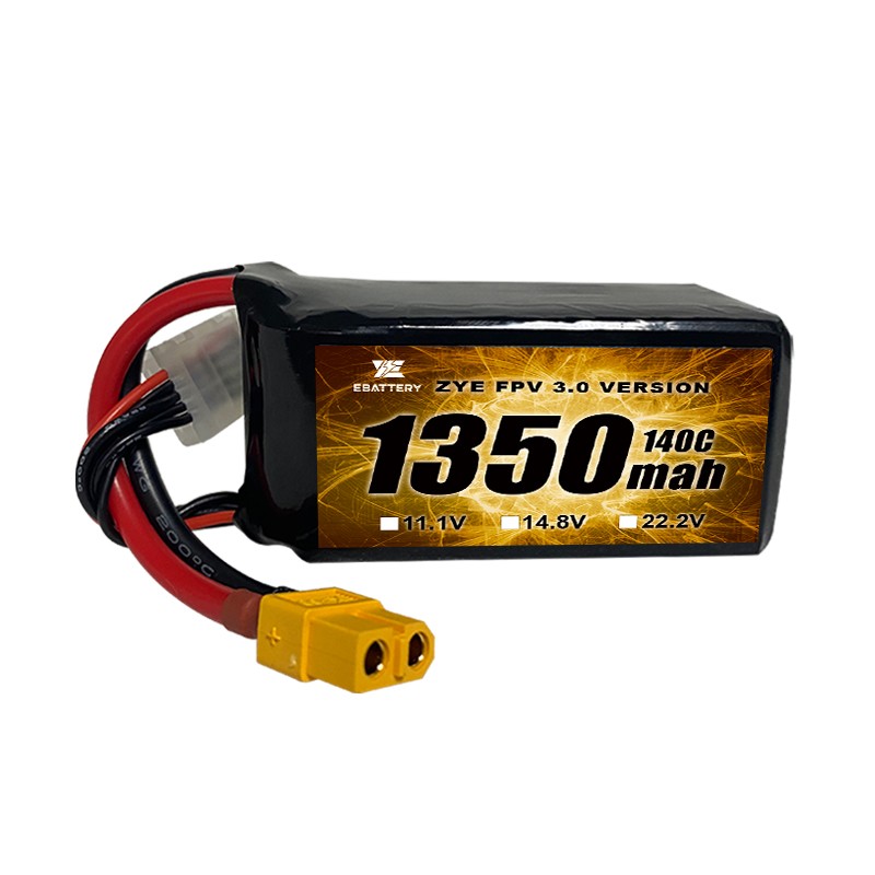 Baterai Lipo 120C 1350mah 1550mah tinggi untuk Drone FPV